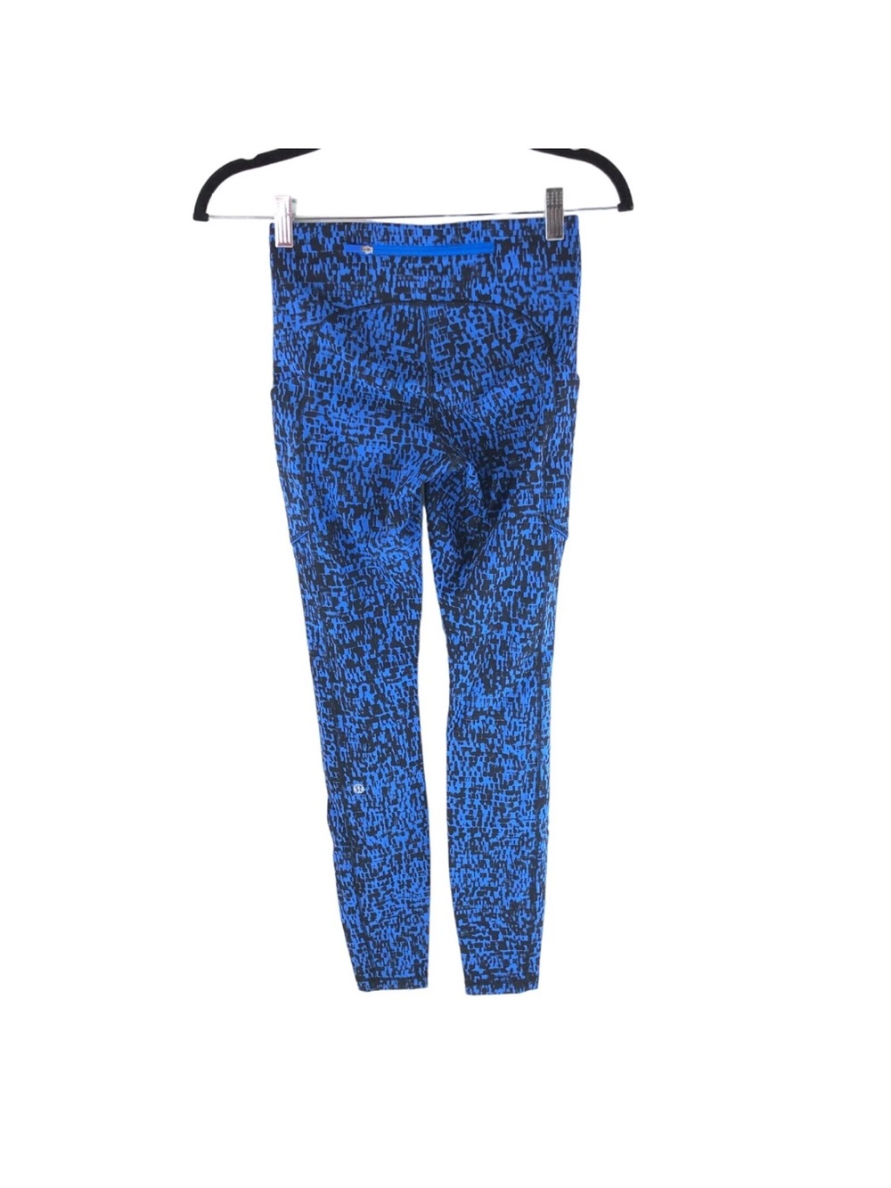 Lululemon Womens Speed Up Tight 28" Urban Block Wild Bluebell Black